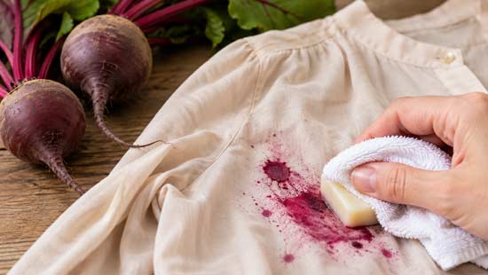 Rote Bete Flecken entfernen Rote Bete Flecken entfernen