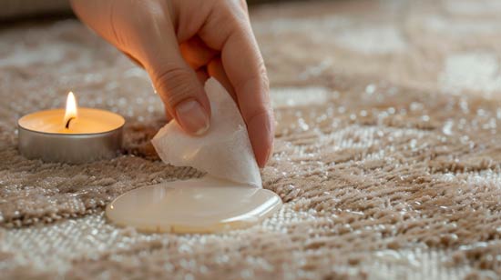 Wachsflecken entfernen Wachsflecken entfernen